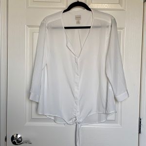 Light weight Chico blouse front tie